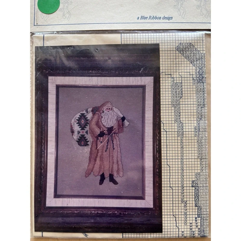 Christmas Cross Stitch Pattern LOT of 5 Santa Claus ME JD Kringle & Woolard